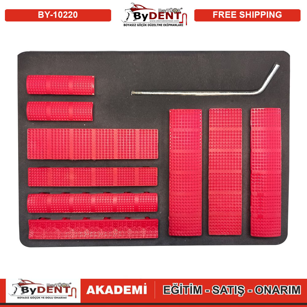 Pdr Boyasız Göçük Düzeltme Plastiği Öpücük 6 Lı Çanta Set 10 parça