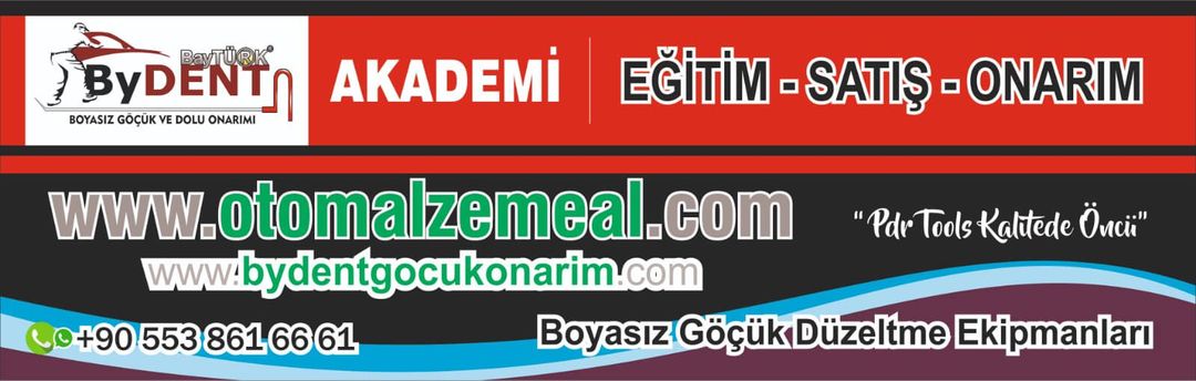 Pdr Boyasız Göçük Düzeltme Seti, otomalzemeal, bydent, ücretsiz göçük onarım eğitimi, sertifikalı göçük onarım eğitimi, göçük düzeltme seti