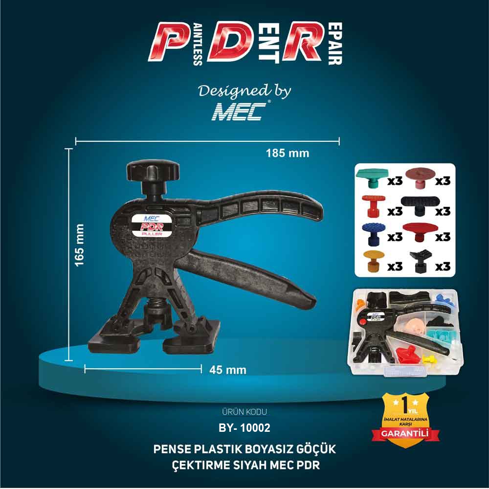Pdr Boyasız Göçük Düzeltme Pensesi + 24 Adet Öpücük Adaptör