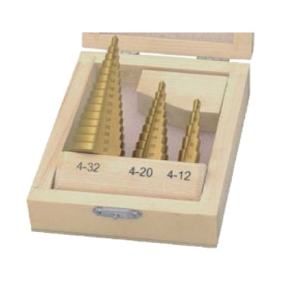 Stepped Sheet Metal Drilling Bit Set Set of 3