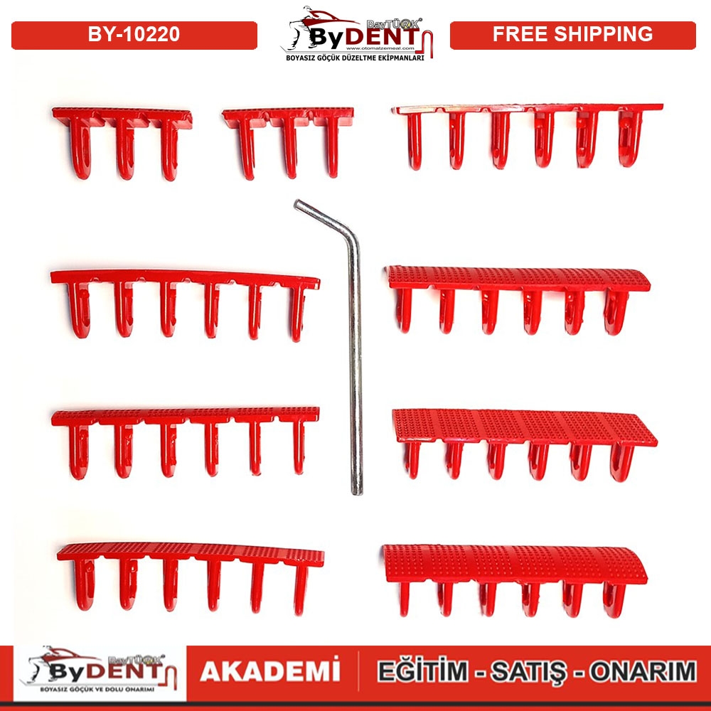 Pdr Boyasız Göçük Düzeltme Plastiği Öpücük 6 Lı Çanta Set 10 parça