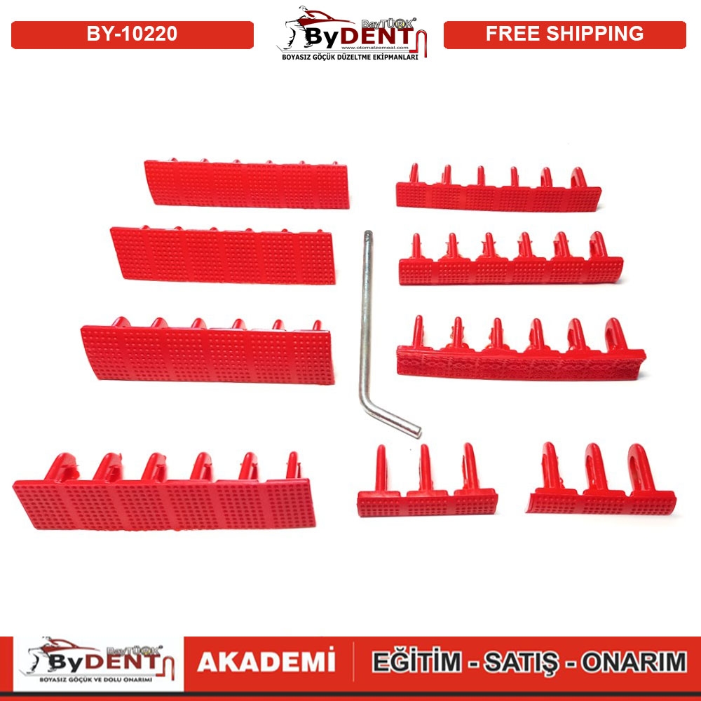 Pdr Boyasız Göçük Düzeltme Plastiği Öpücük 6 Lı Çanta Set 10 parça