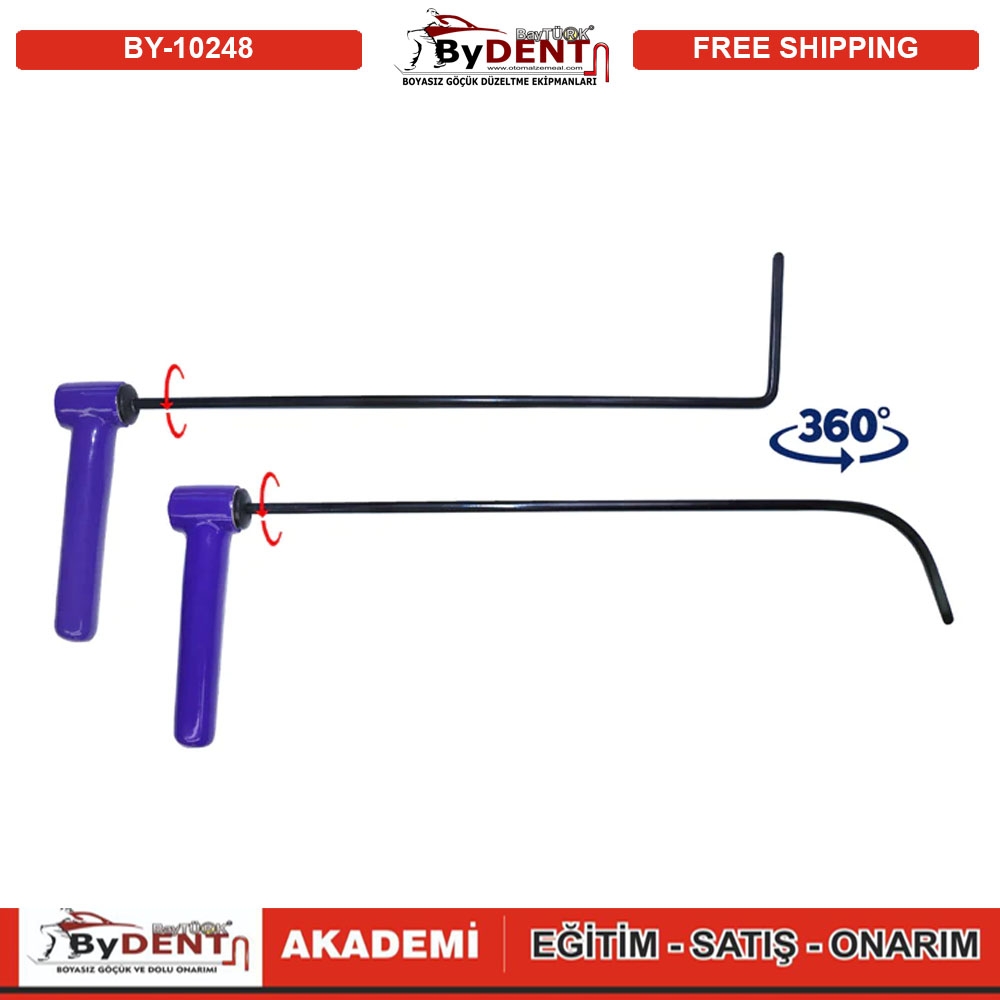 Pdr Boyasız Göçük Düzeltme Özel Çubuk Sustalı 360 Döner Kulp