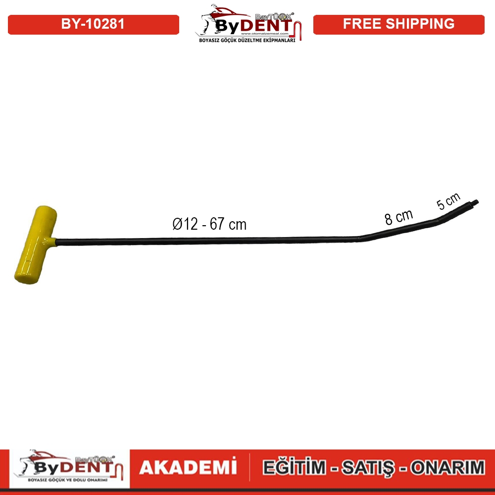 Pdr Boyasız Göçük Düzeltme Çubuğu T Sap Çap 12 80 cm