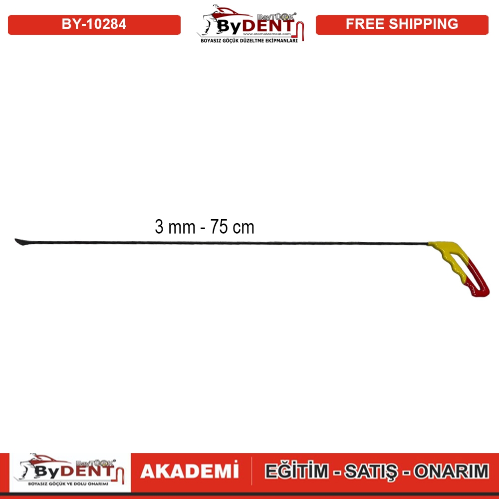 Pdr Boyasız Göçük Düzeltme Çubuğu Balina Kuyruğu Seti 4 lü