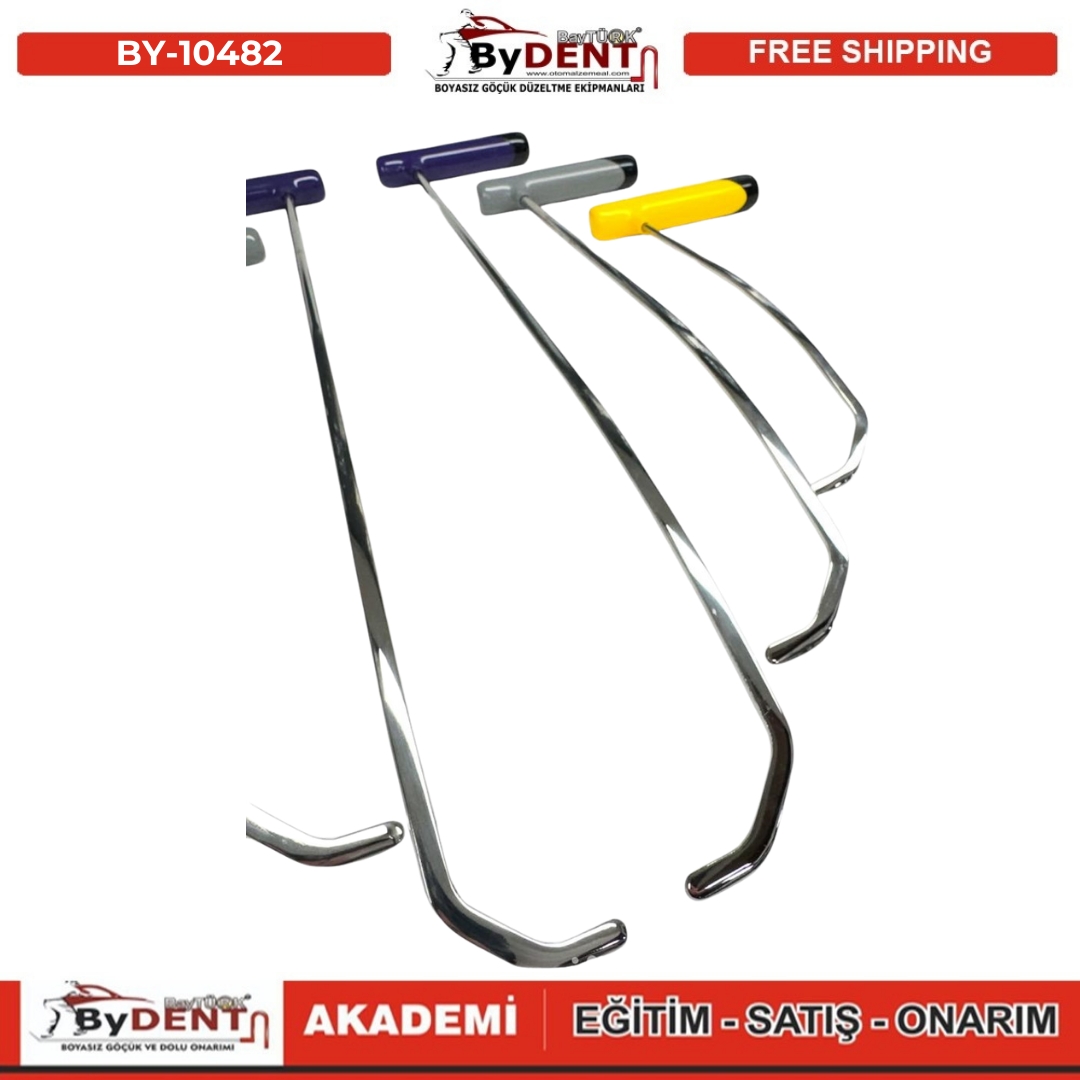 Pdr Paintless Dent Repair 6 Piece Special Design Rod Set