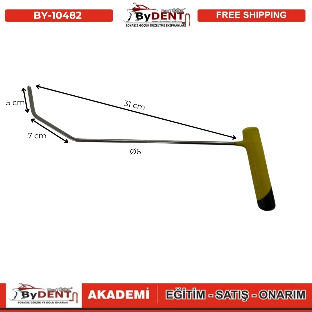 Pdr Paintless Dent Repair 6 Piece Special Design Rod Set