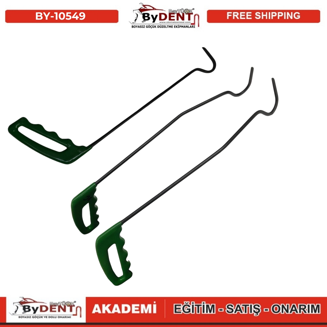 Pdr Paintless Dent Repair 3 Piece Rod Set