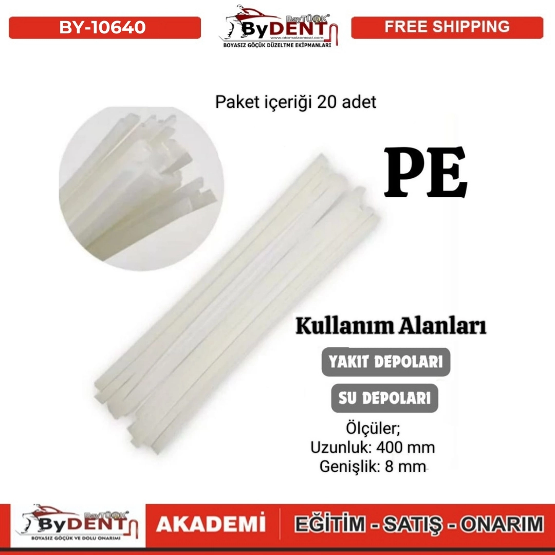 Plastik Elektrot - Kaynak Çubuğu - P (Pe) Beyaz (Geniş)