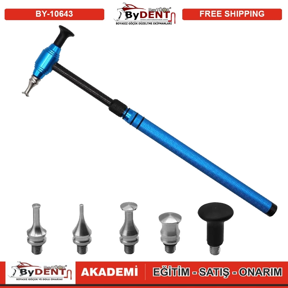 Pdr Paintless Dent Repair Hammer Curved Stainless