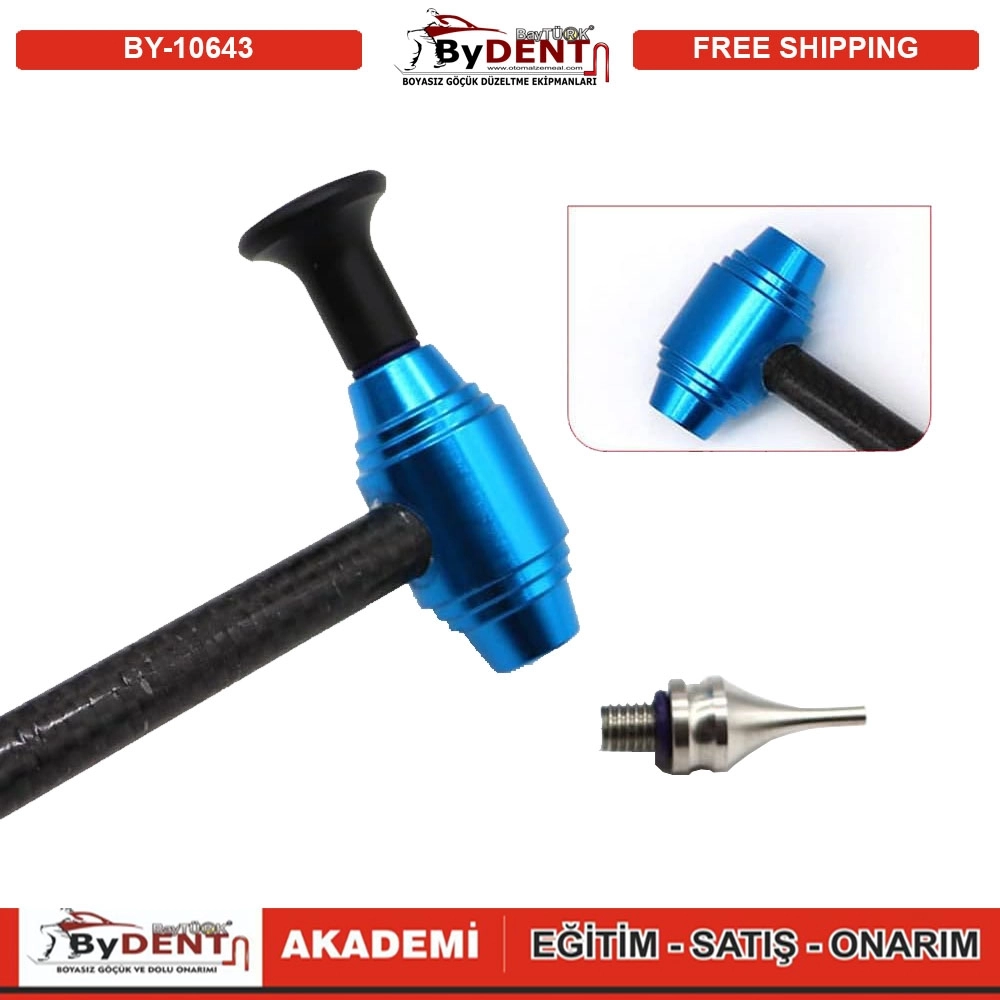 Pdr Paintless Dent Repair Hammer Curved Stainless