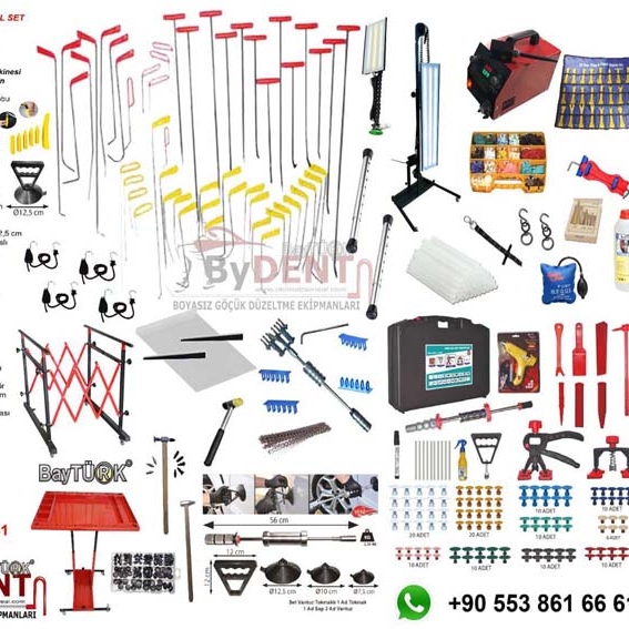 535%20Parça%20Pdr%20Boyasız%20Göçük%20Onarım%20Seti%20Profesyonel%20Full%20+%20Full%20Set