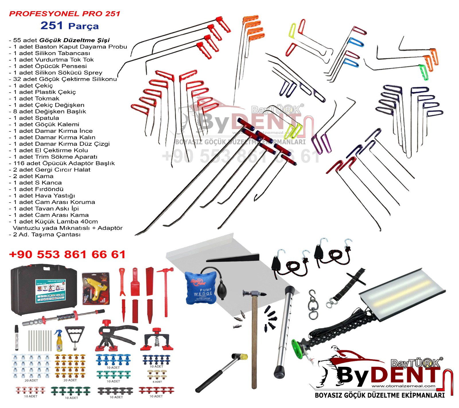 Pdr Unpainted Dent Repair Kit 161 Parts Beginner