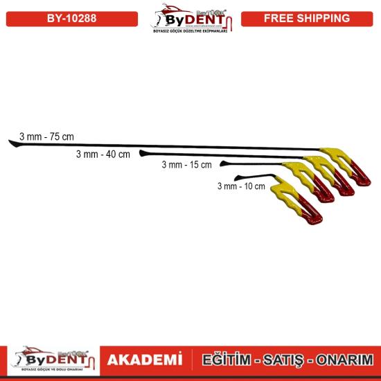 Pdr Paintless Dent Repair Stick coda di balena set da 4