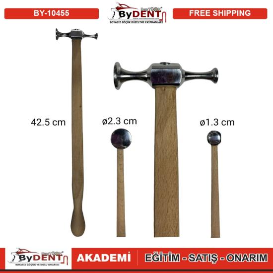 Pdr Paintless Dent Repair Hammer Curved Stainless
