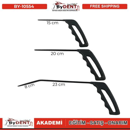Pdr Boyasız Göçük Düzeltme 3 Parça Çubuk Seti