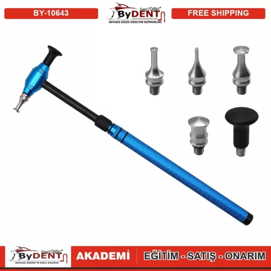 Pdr Boyasız Göçük Düzeltme Teleskopik Alüminyum Alaşımlı Çekiç 5 Değişken Başlık