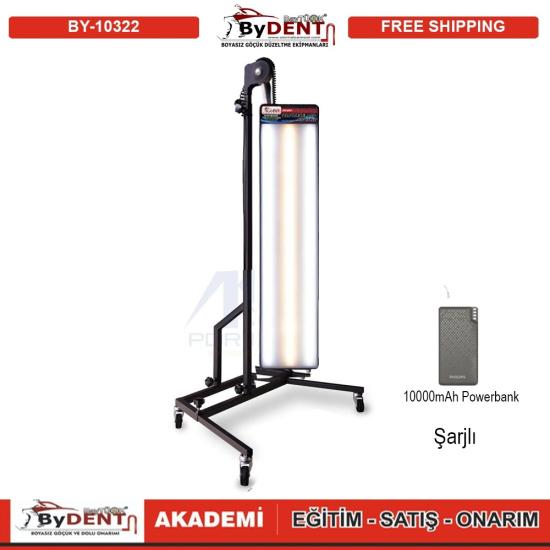 Pdr Boyasız Göçük Düzeltme 3 Ledli Profesyonel Şarjlı Büyük Lamba Akrobat + Dimmer 80x18